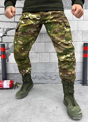 Тактические штаны мультикам combat. камуфляжные штаны multicam зима