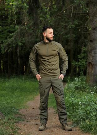 Тактический костюм убокс и брюки в цвете олива.