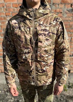 Куртка с капюшоном gore-tex. тактическая военная куртка камуфляж мультикам