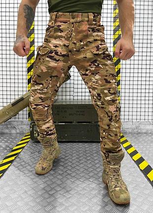 Брюки камуфляж мультикам soft shell. камуфляжные штаны multicam зима