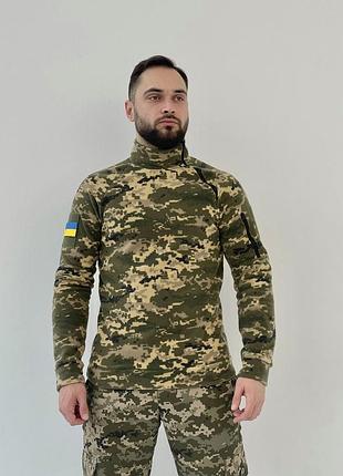 Кофта флисовая 'one snake' пиксель. военная тактическая флиска пиксель.