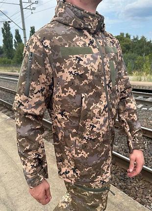 Куртка софтшел пиксель v3. военная куртка софтшел пиксель камуфляж