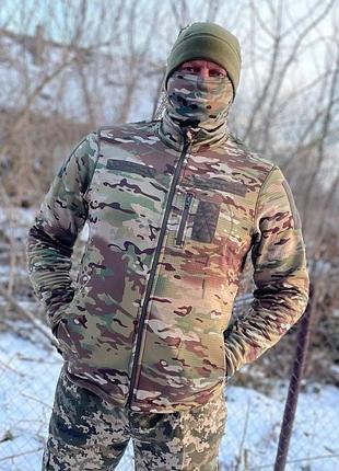 Кофта мультикам вафелька. флиска военная тактическая мультикам s-xxxl