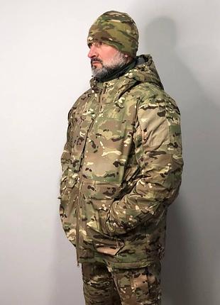 Куртка тактическая мультикам han wild, omni-heat до -35°с. куртка военная армейская камуфляж