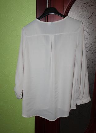 Актуальная базовая  блуза наш 46, 48, 50 размер от h&m, англия6 фото