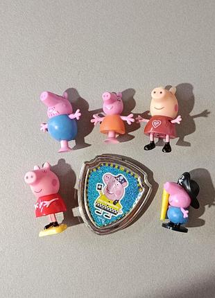 Фигурки свинка пепа, джордж,папа свин,pepa pig, abd