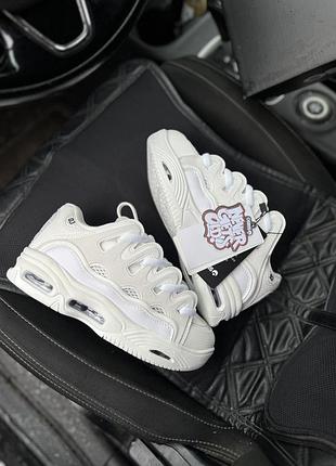 Женские кроссовки осирис д3 стильные красивые osiris d3 2001 white 37