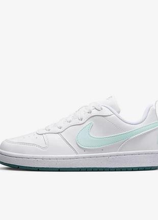 Жіночі кросівки стильні повсякденні найк оригінал nike court borough low recraft dv5456-102