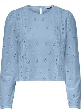 Блуза onlbailey life ls b ang dnm top ff 15226135 cashmere blue only l голубой 15226135cashmereblue xs