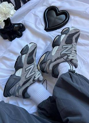Жіночі кросівки стильні нью баланс new balance 9060 x joe freshgoods dark gray 40