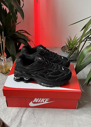 Женские / мужские кроссовки найк суприм шок райд nike supreme shox ride 2 black черный 37