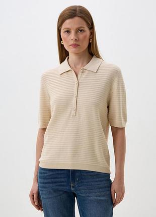Блуза поло women's cardigan 1045482-21650 tom tailor m бежевий 1045482-21650 xs