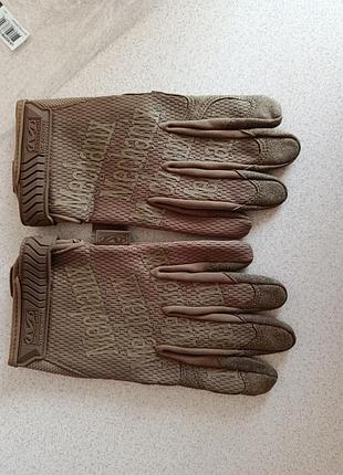 Рукавички l тактичні захисні mechanix original gloves coyote
