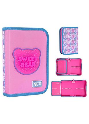 Пенал жесткий yes hp-03 sweet bear с клапаном (533729)
