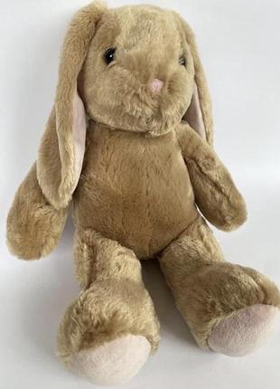 Шикарный большой плюшевый заяц зайчик зайчонок кролик  pawlette build-a-bear размер- 40 см