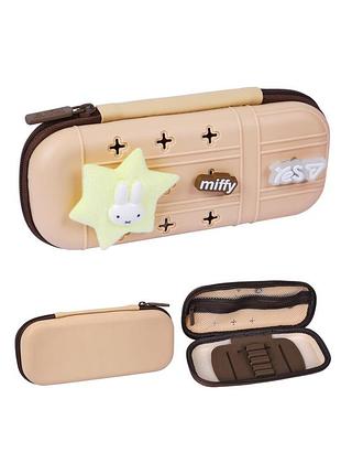 Пенал жесткий yes phs-4 miffy bunny с силиконовой панелью (533837)