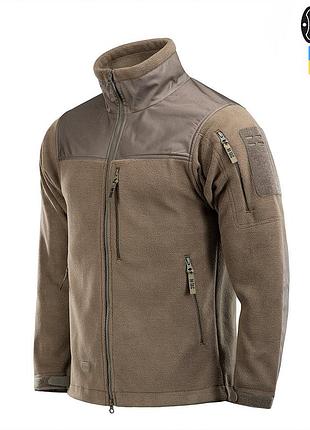 Флисовая куртка-кофта m-tac alpha microfleece gen.ii, олива l