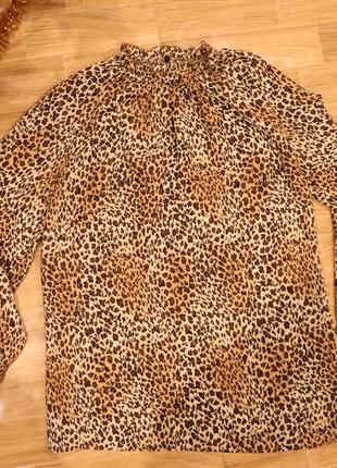 Леопардова блузка4 фото