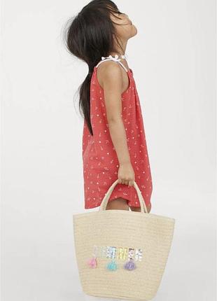 Сарафан h&m дівчинці 92/98 на 1/2 років, червоний з якорями