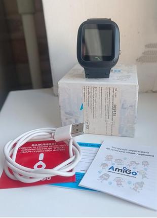 Дитячий смарт-годинник amigo go004 splashproof camera led часы детские