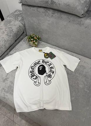 Футболка bape x chrome hearts