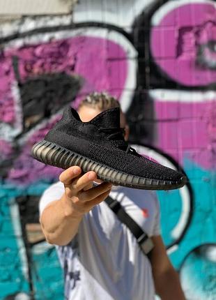Мужские кроссовки adidas yeezy boost кроссы адидас изи для мужчин стильные черные легкие изики ткань 43