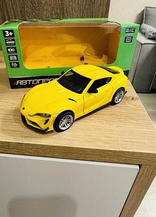 Машинка іграшкова металева автопром toyota supra (світло, звук)