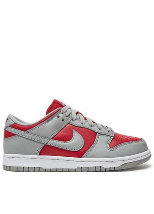Кроссовки nike dunk low grey/red fq6965-600 38