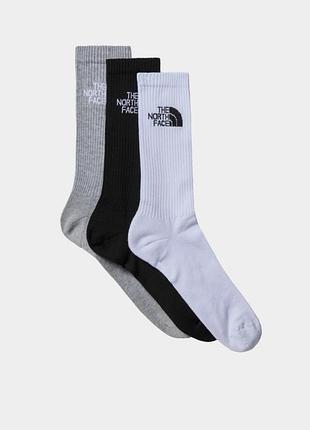 Чоловічі / жіночі шкарпетки зе норт фейс оригінал the north face multi sport cush crew sock 0a882h3ow1 the north face l сірий
