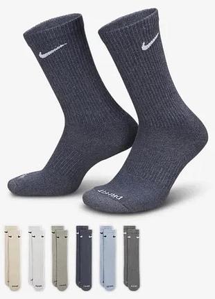Чоловічі / жіночі шкарпетки найк оригінал nike everyday plus cushioned sx6897-901