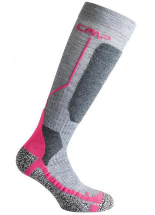 Чоловічі / жіночі шкарпетки лижі кмп оригінал cmp ski sock wool 3i49377-u403