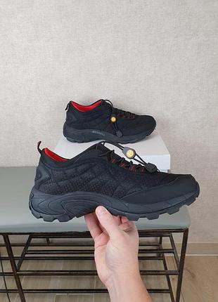 Чорні чоловічі кросівки merrell зимові, водовідштовхувальні з утепленою плащовкою для зими