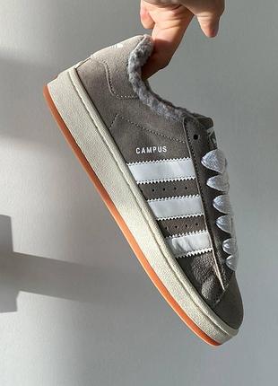 Стильні жіночі кросівки adidas campus, міцні жіночі зимові кросівки адідас теплі