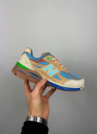 Мужские кроссовки new balance 993 серые кожа/сетка удобные легкие ньюбики