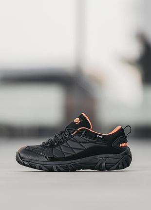 Зимние кроссовки merrell черные, водоотталкивающие с утепленной плащевкой для зимы для мужчин