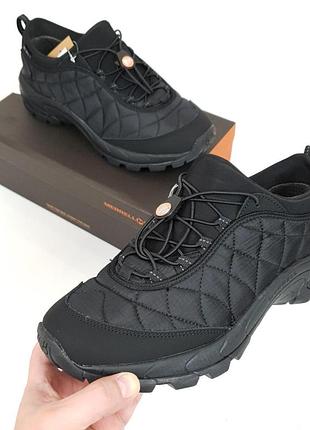 Мужские кроссовки merrell зимние, черные водоотталкивающие с утепленной плащевкой для зимы для мужчин