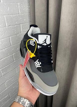 Nike air jordan 4 зимові чоловічі кросівки з міцною підошвою для холодної погоди найк