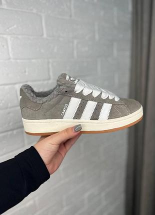Зимові кросівки жіночі для ходьби adidas campus, якісні зимові жіночі кросівки адідас кампус зима