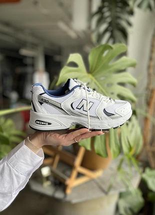 Жіночі кросівки new balance 530 білі з сіткою для жінок стильні ньюбики