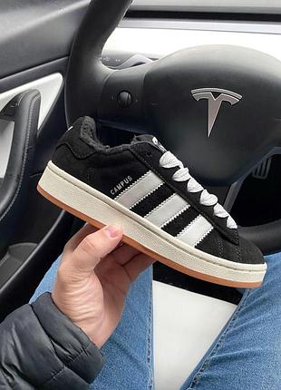 Жіночі зимові кросівки adidas campus повсякденні, зимові кросівки жіночі для ходьби адідас зима