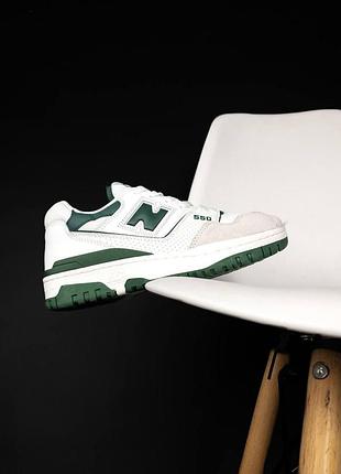 Чоловічі кросівки new balance 550 білі, з комфортною амортизацією та підтримкою нью баланс 550