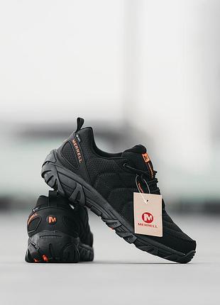 Merrell мужские кроссовки зимние, черные водоотталкивающие с утепленной плащевкой