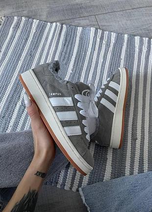 Жіночі зимові кросівки adidas campus, міцні та стильні кросівки для зими