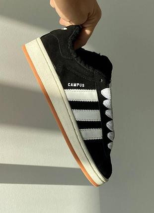 Кросівки adidas campus зимові для жінок, теплі та стильні кеди для зими