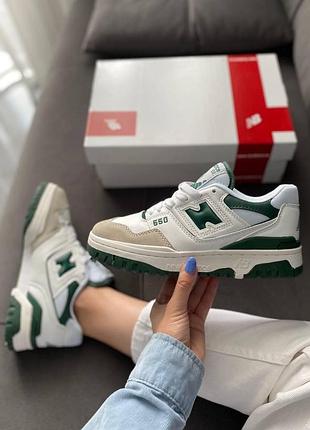 Мужские кроссовки new balance 550 белые, стильные и комфортные нью баланс 550