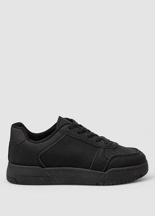 Кеди жіночі однотонні чорний regular top shop ua_