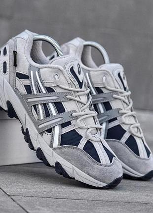 Мужские кроссовки asics gel-sonoma светло серые демисезонные кроссы для активного отдыха асикс гель сонома