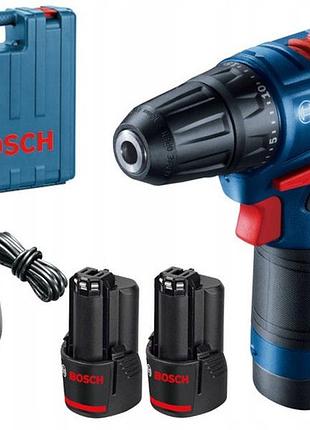 Аккумуляторный шуруповерт bosch gsr 120 li (06019g8000): 30/13 нм, 1300 об/мин, 2 акб 12 в / 2 ач li-ion