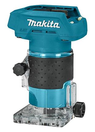 Фрезер аккумуляторный бесщеточный кромочный makita drt52z 18 в, цанга 6 мм, без акб и зу