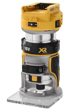 Фрезер аккумуляторный бесщеточный кромочный dewalt dcw600n 18 в, 6–8 мм, без акб и зу